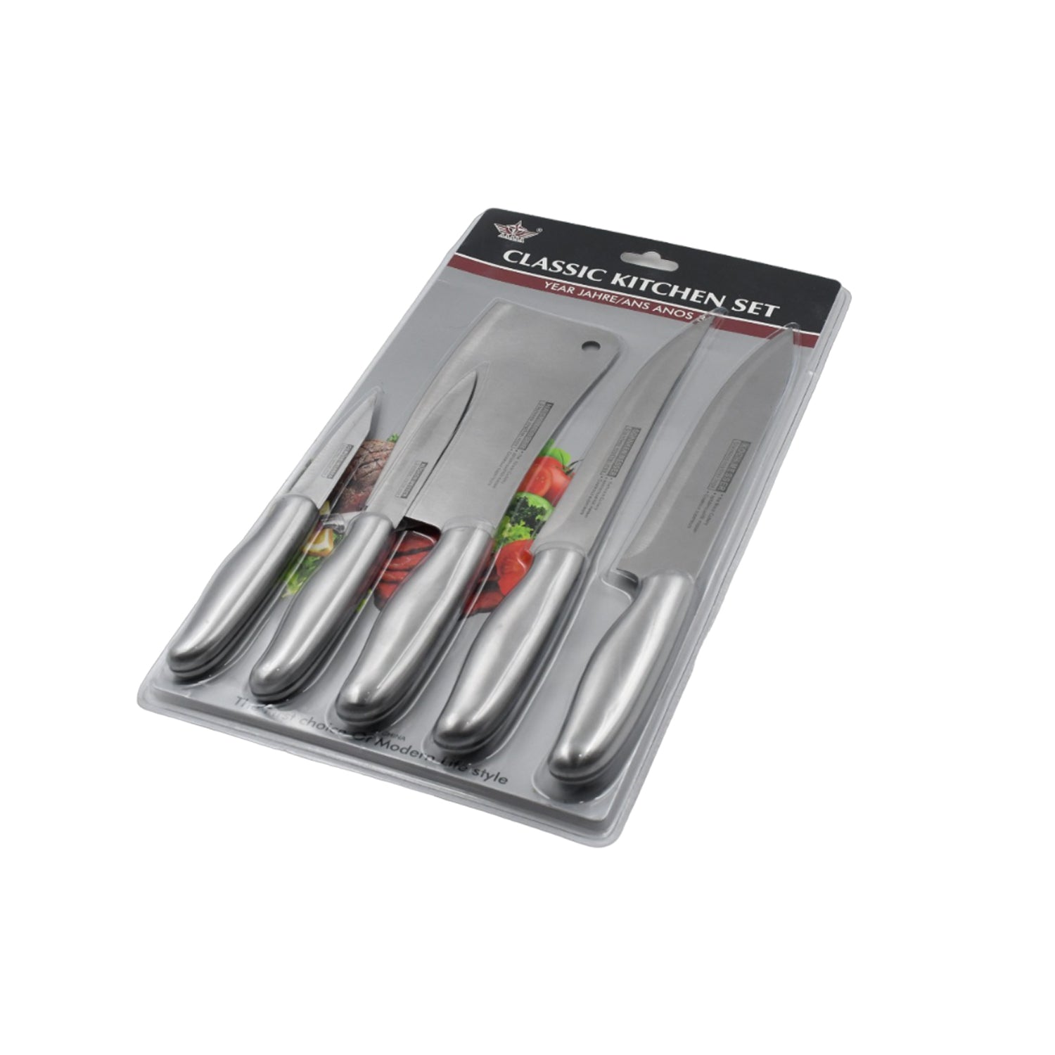 Quality kitchen knives set with stainless steel blades. Quality kitchen knives set with stainless steel blades.